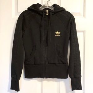 Adidas Originals Women’s Cropped Zip Hoodie